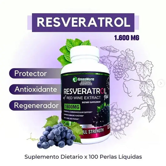 RESVERATROL - CAPSULAS ANTI ENVEJECIMIENTO