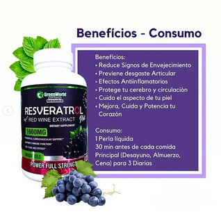 RESVERATROL - CAPSULAS ANTI ENVEJECIMIENTO