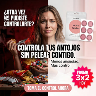 Parches GLP-1: Controla tus antojos sin pelear contigo.